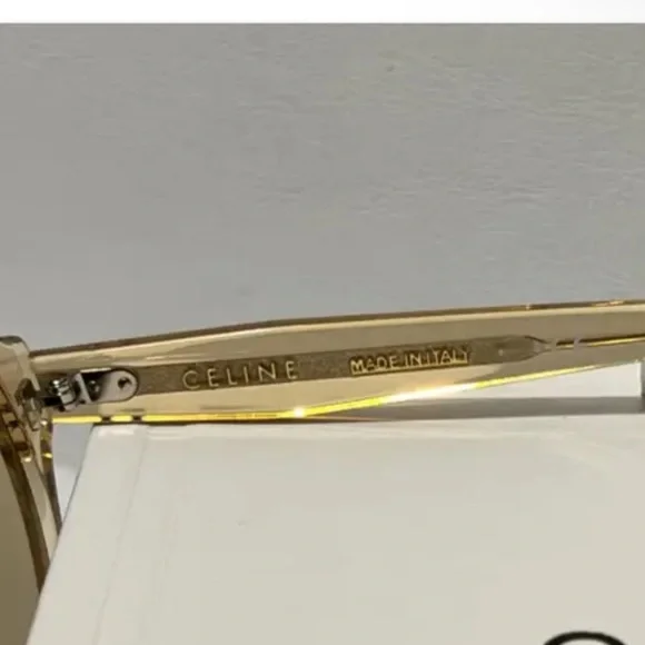 Celine Clear Gold Sunglasses - Picture 4 of 4